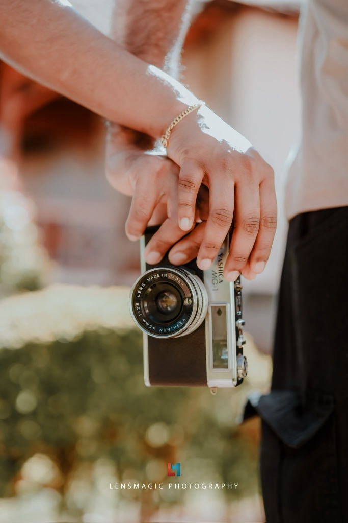 Hands with camera